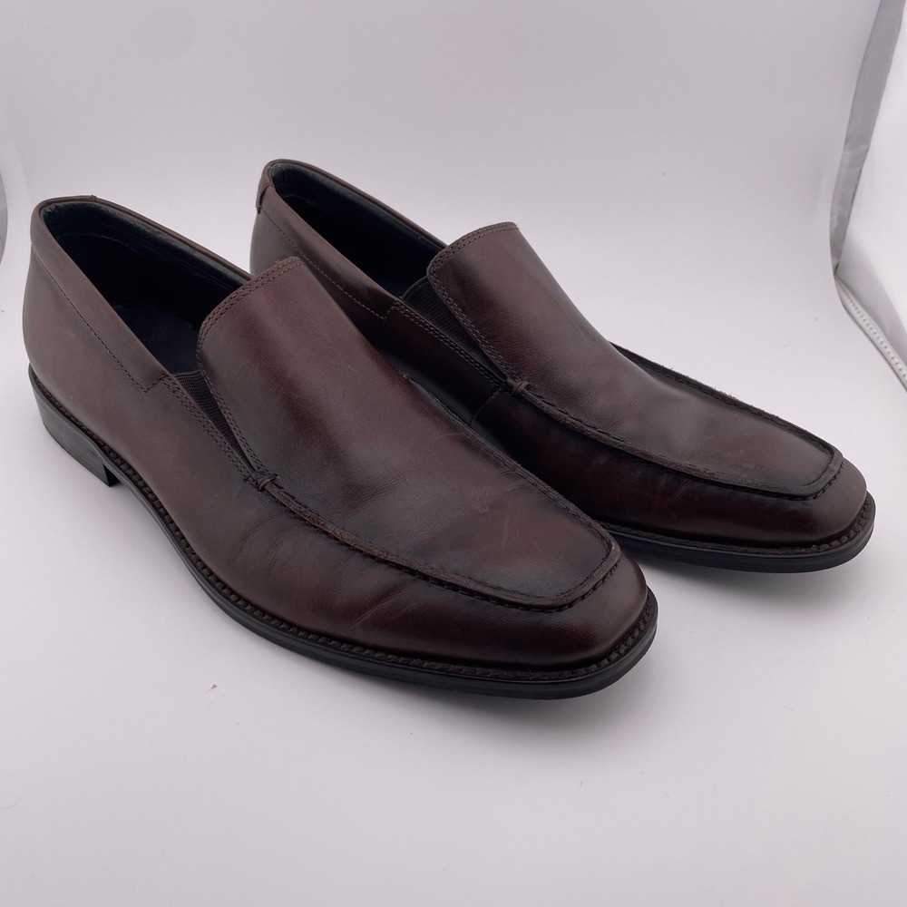 Gordon‎ Rush Madison Brown Leather Loafers Mens Dress Shoes 10078 Size 8